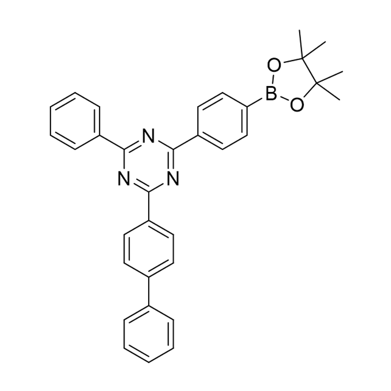 2-([1,1'-biphenyl]-4-yl) -4-phenyl-6-(4-(4,4,5,5-tetramethyl-1,3,2-dioxaborolan-2-yl)phenyl )-1,3,5-triazine