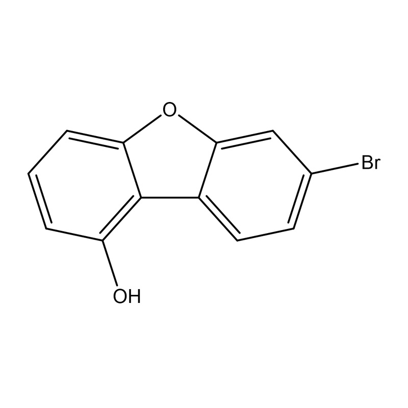 1-Dibenzofuranol, 7-bromo-.